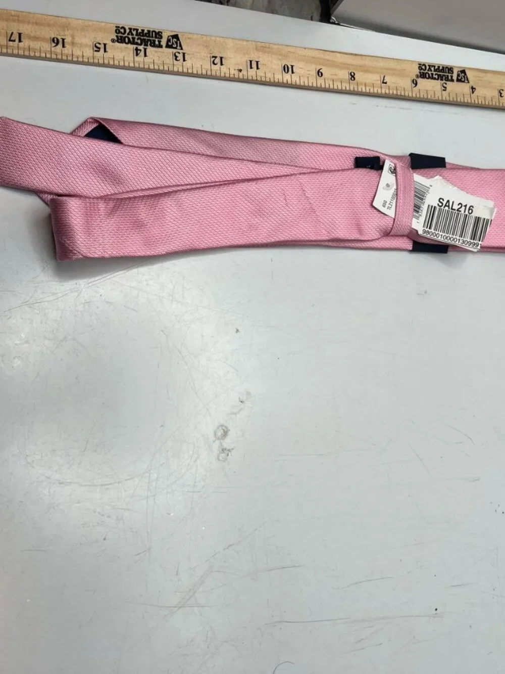 Tommy Hilfiger Necktie Boys Shiny Pink Polyester Skinny Slim Casual Party Formal